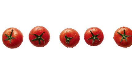 Tomatoes isolated on a white background