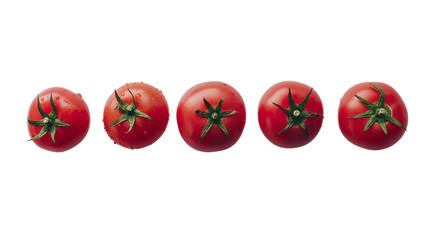 Tomatoes isolated on a white background