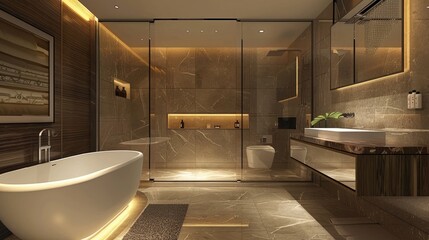 Washroom designed in luxury condo,Kuala Lumpur in Malaysia