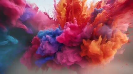 Fototapeta premium 3d abstract fractal background. Design element for flyer, brochure, web and other graphic designer works. Digital collage.