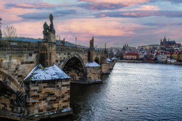 The Charles Bridge in Prague, Czech Republic