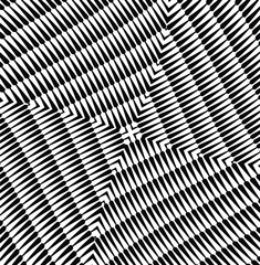  Abstract psychedelic stripes for digital wallpaper design. Line art pattern. Trendy texture. Monochrome design.Black and white. Geometry curve lines pattern. Futuristic concept