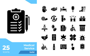 Medical Services Solid Icons