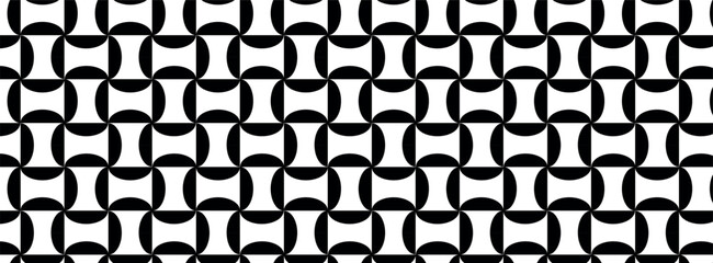 The circular pieces are combined to look like a propeller. Geometric shape pattern texture