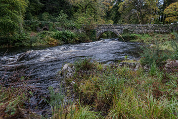 Brücke über einen Wildbach