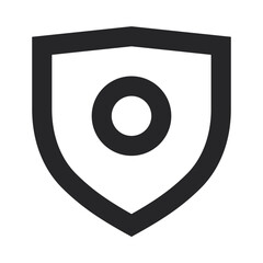Phone camera protection. Vector illustration. Line icon