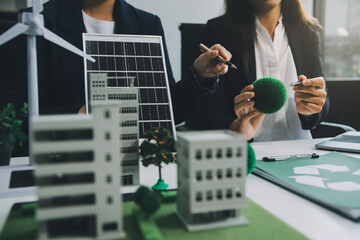 Carbon offset price report CO2 emission. Future growth Net zero waste in ESG ethical SME office...