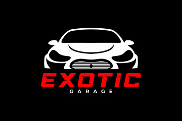 Exotic Car Garage vector logo design