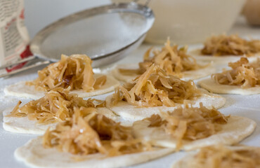 Vareniki with Cabbage and dough