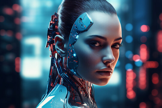 Hard working person in modern interior office programming writing web java script code AI technology generation