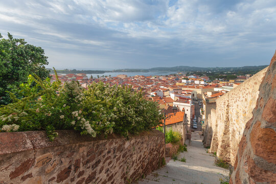 Panoramic of fishermen village Carloforte Sardinia