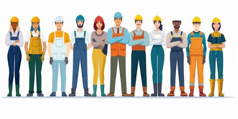 engineer team full skill quality for maintenance and training in industry factory worker , warehouse Workshop for factory operators, mechanical engineering team production.