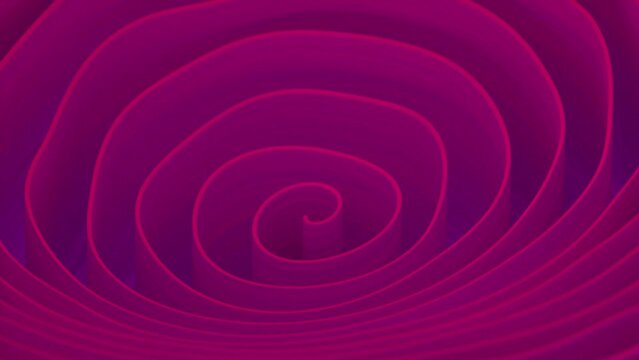 Abstract concept with dynamic organic shapes in pink and purple colors