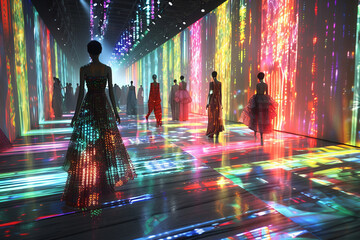 Next-gen metaverse fashion platform, blending design with VR, interactive shopping, live shows, exclusive collections.