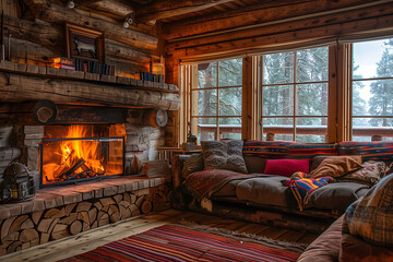 Inviting Mountain Retreat with Crackling Fireplace