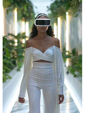 Virtual reality chic collections debuting at Metaverse Fashion Week, where future-forward designs meet classic sophistication, set in an immersive, digital environment that redefines luxury