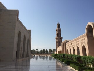 Fototapeta na wymiar Sultane Qabus Mosque, Muscat, Oman