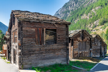 Traditional Mountain Cottage in the little village Täsch close to Zermatt, Switzerland