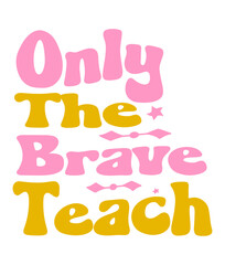 Retro, Teacher  Craft Design. T-shirt Design. Illustration