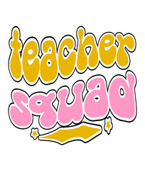 Retro, Teacher  Craft Design. T-shirt Design. Illustration