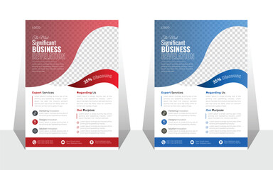 Corporate Business Flyer Poster Brochure Cover Design Template A4 size vector layout flyer template with minimalist layout.