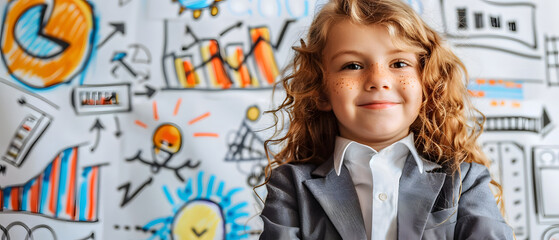 Visionary Young Executive: Girl Entrepreneur with Acumen