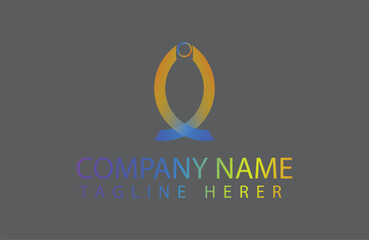 Vector abstract logo design template for business, finance and company identity.