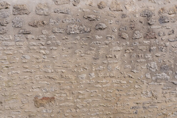 Ancient Textured Stonework of a Time-worn Fortress Wall