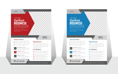 Corporate Business Flyer Poster Brochure Cover Design Template A4 size vector layout flyer template with minimalist layout