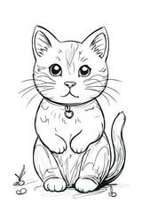 Obraz premium cat with background