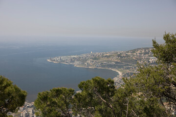 Lebanon. Landscape on a cloudy spring day.