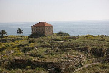 Lebanon ancient Byblos on a sunny spring day