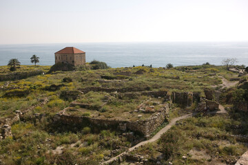 Lebanon ancient Byblos on a sunny spring day