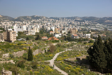 Fototapeta na wymiar Lebanon ancient Byblos on a sunny spring day