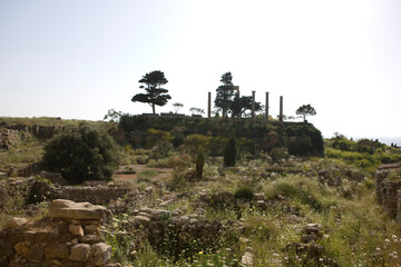 Lebanon. Landscape on a cloudy spring day.