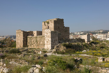 Fototapeta na wymiar Lebanon ancient Byblos on a sunny spring day