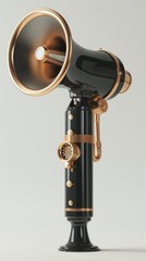 black and gold megaphone