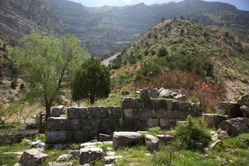 Lebanon. Landscape on a cloudy spring day.