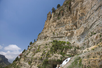 Lebanon. Landscape on a cloudy spring day.
