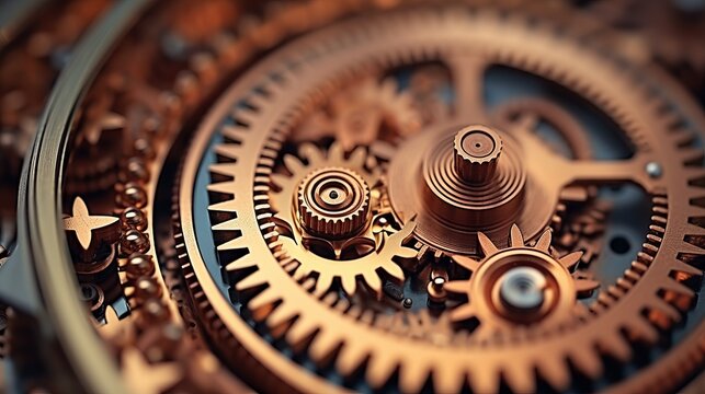 An illustration of a clockwork mechanism.