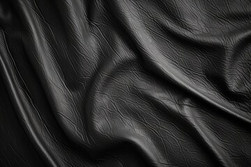 Black leather texture - obrazy, fototapety, plakaty
