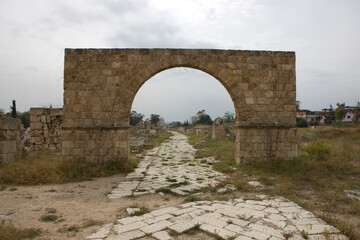 Lebanon ancient Tripoli on a sunny spring day