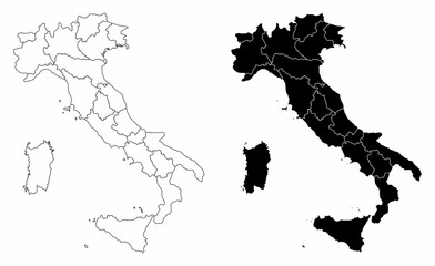 Italy administrative maps