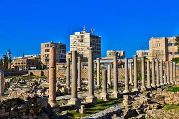 Lebanon Ancient city of Byblos on a sunny autumn day
