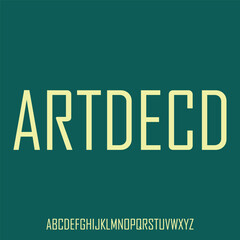 ARTDECO condensed font for poster and head line