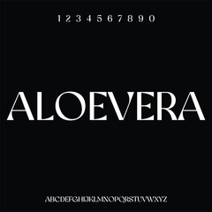 Obraz premium modern and elegant alphabet font