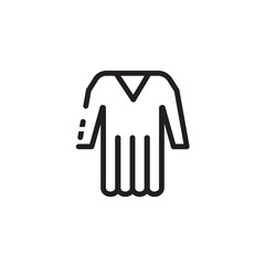 Clothing Coat Fabric Line Icon