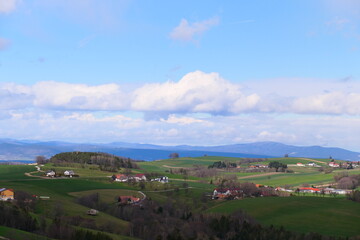 Fototapeta na wymiar Land der tausend Hügel, Niederösterreich