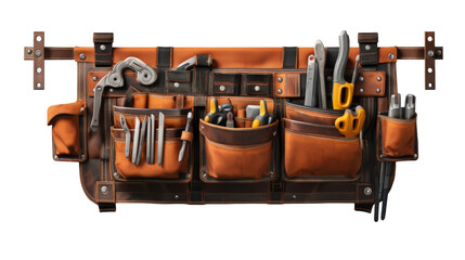 A tool belt bursting with a plethora of tools, ready for any project that comes its way