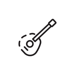 Band Banjo Concert Line Icon